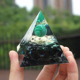 Orgonite Obsidienne et Malachite 5cm